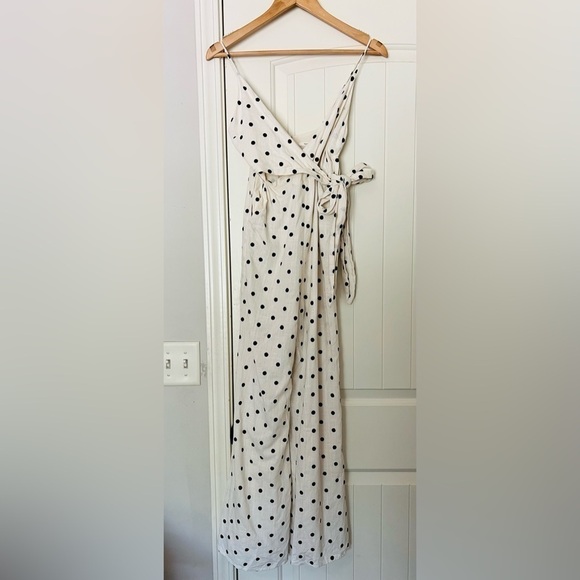 Tularosa Lainey Polka Dot Jumpsuit Ivory and Black - Picture 3 of 10